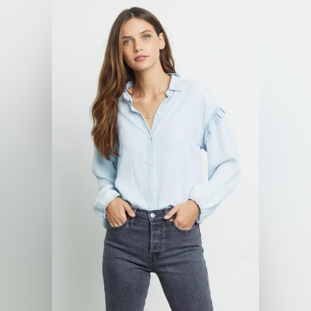 Rails Willow Chambray Shirt - Light Vintage size Small